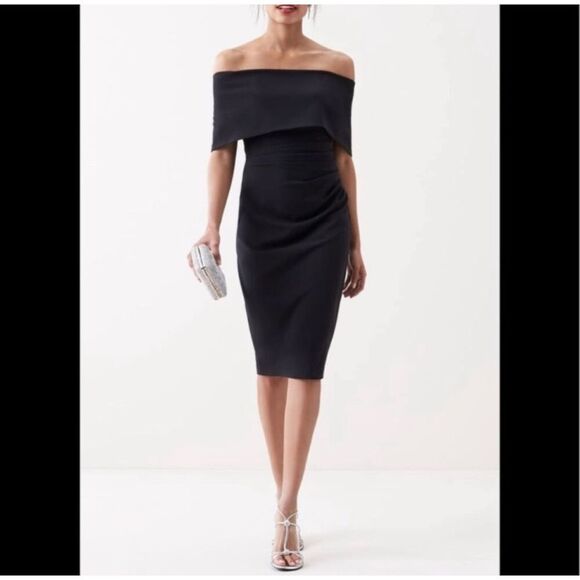 Vince Camuto Dresses & Skirts - Vince camuto NWOT black off the shoulder cocktail party dress size 2